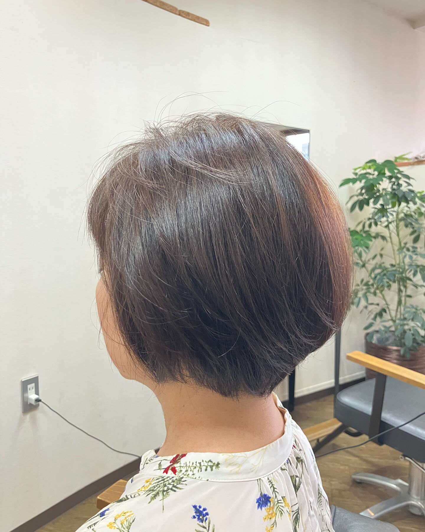 乾かすだけで形になる楽ちんショートボブです！