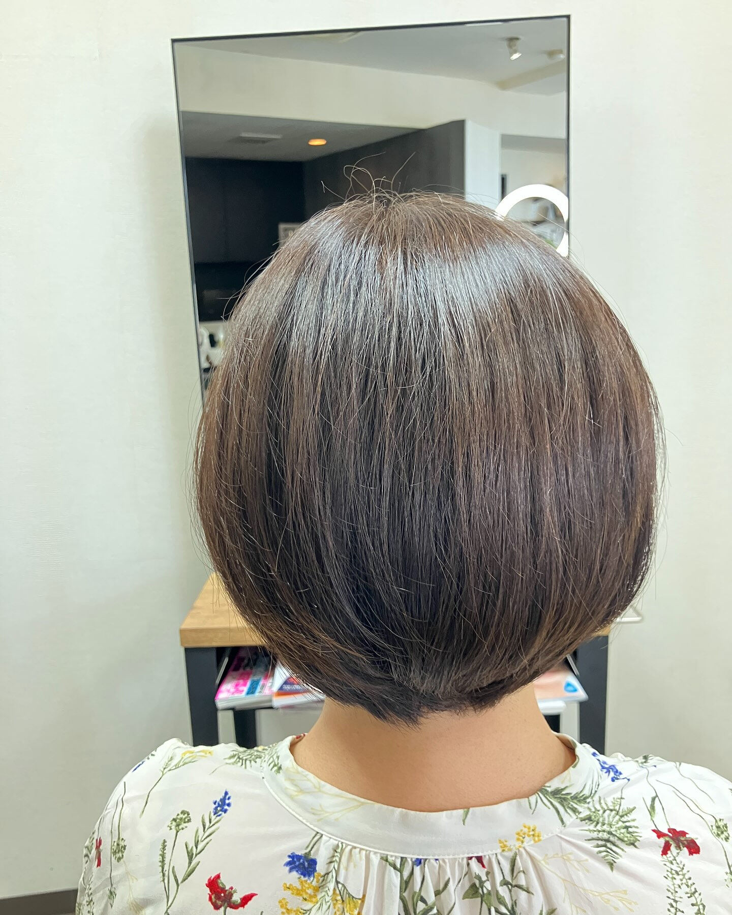 乾かすだけで形になる楽ちんショートボブです！