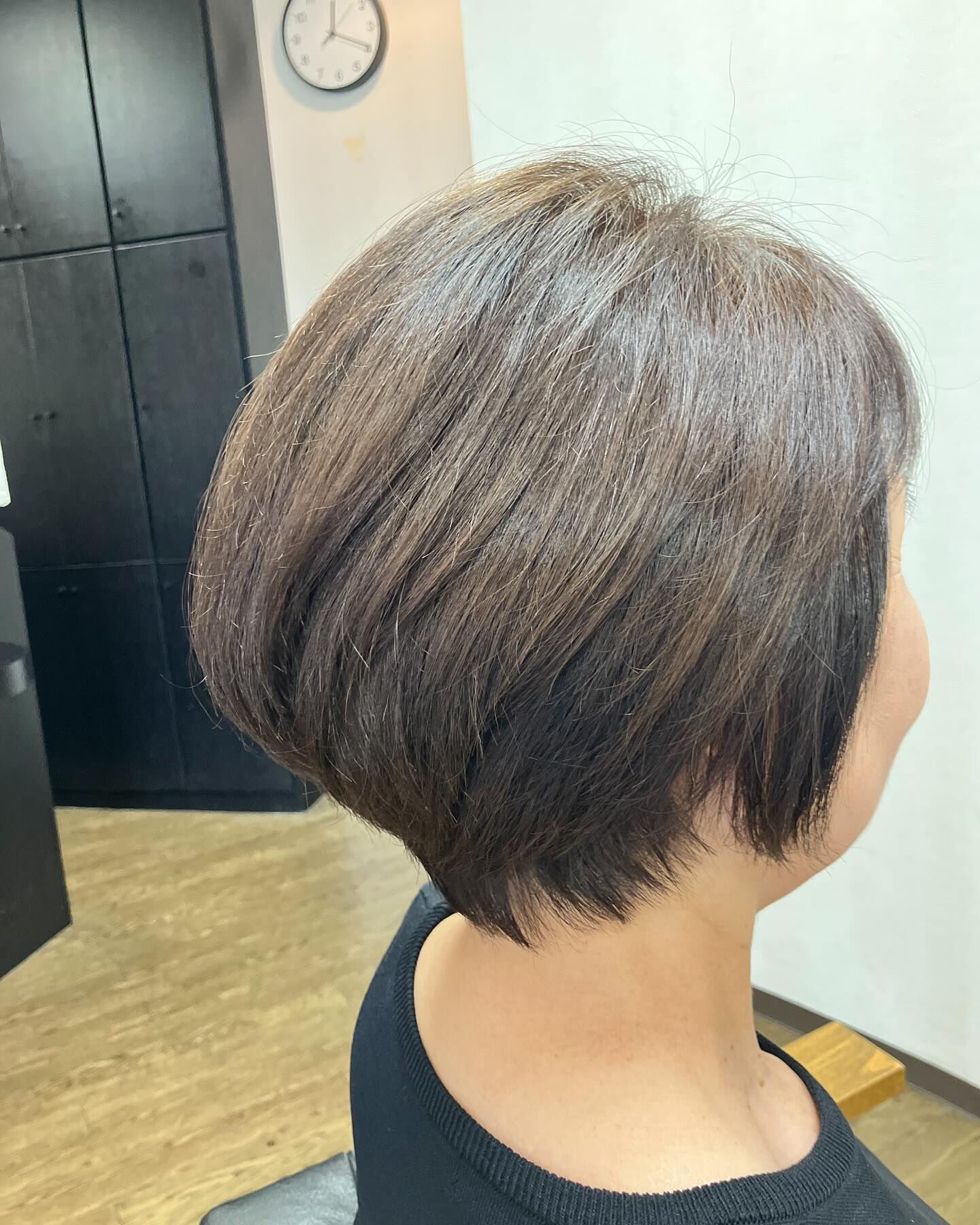 ぺたんこ頭が悩みのお客さまに後ろの膨らみを持たせたくて今回は