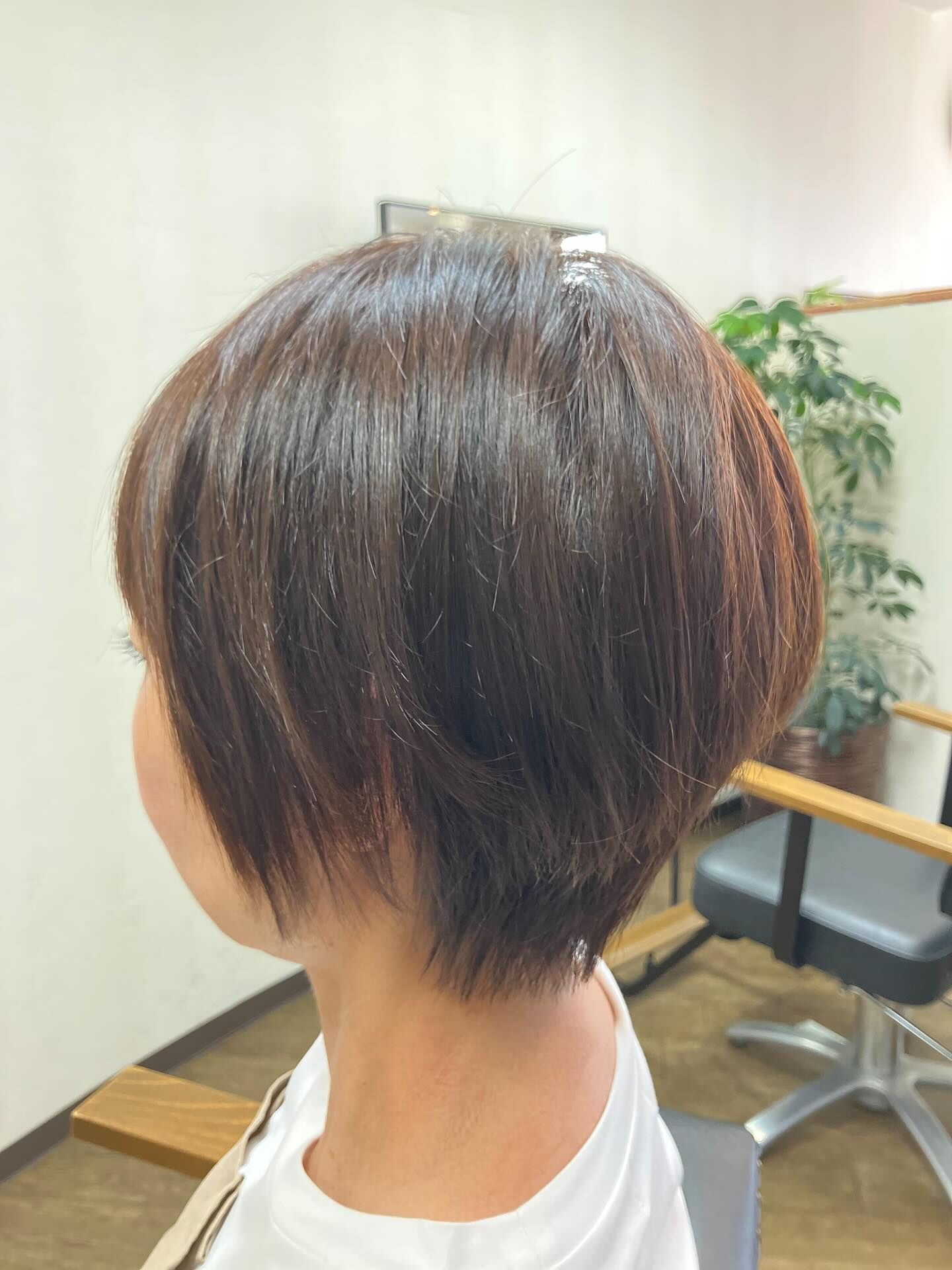 本日ご来店のお客さまスッキリショートヘアがお似合いです♪